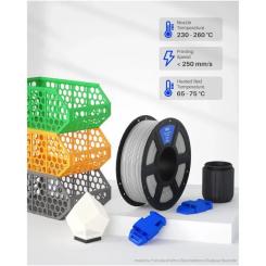 Пластик для 3D-принтера ELEGOO PETG 1кг, 1.75мм, gray Фото 1