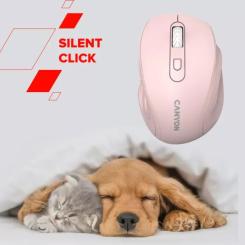 Мышка Canyon OnClick 20 Wireless Pink Фото 7