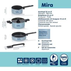 Набор посуды Kela Mira, димчасто-блакитний, 5 предметів Фото 7