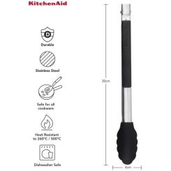 Щипцы кухонные KitchenAid Universal, 30,9 см, чорний Фото 7