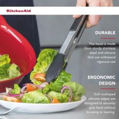 Щипцы кухонные KitchenAid Universal, 30,9 см, чорний Фото 8