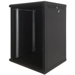 Шкаф настенный Eserver 12U 600х600х637 (Ш*Г*В), стекло Фото 1