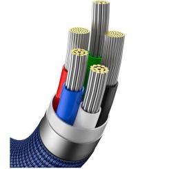 Дата кабель Baseus USB-C to Lightning 2.0m 20W blue Фото 3