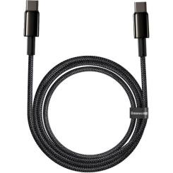 Дата кабель Baseus USB-C to USB-C 2.0m 100W black Фото 1