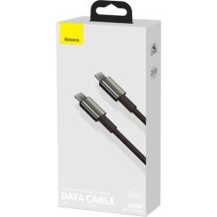 Дата кабель Baseus USB-C to USB-C 2.0m 100W black Фото 3