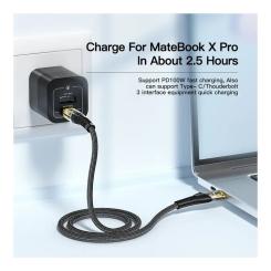 Дата кабель Essager USB-C to USB-C 1.0m 100W black Фото 4