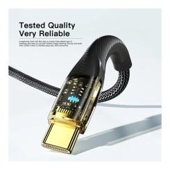 Дата кабель Essager USB-C to USB-C 1.0m 100W black Фото 6