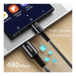 Дата кабель Essager USB-C to USB-C 3.0m 100W black Фото 3