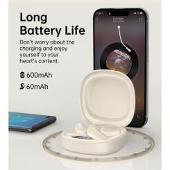 Наушники Choetech Open-ear з LED дисплеєм Beige Фото 2