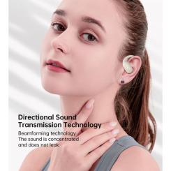 Наушники Choetech Open-ear з LED дисплеєм Beige Фото 3