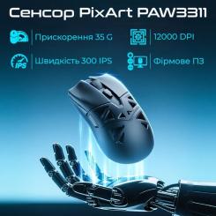 Мышка RAWM SA-SL01C Wireless/Bluetooth White Фото 1