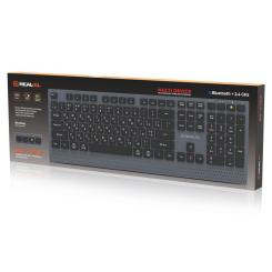 Клавиатура REAL-EL RK-715W Wireless/Bluetooth Black/Gray Фото 7