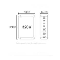 Зарядное устройство Essager 4xUSB-C + 4xUSB 320W GaN Фото 9