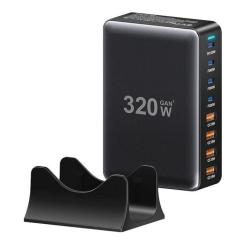 Зарядное устройство Essager 4xUSB-C + 4xUSB 320W GaN Фото 1