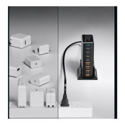 Зарядное устройство Essager 4xUSB-C + 4xUSB 320W GaN Фото 8