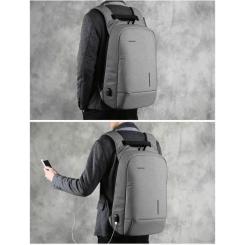 Рюкзак для ноутбука Kingsons 13.3" laptop backpack Light Grey Фото 7
