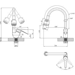 Смеситель Agua Sevilla-C039ROJ Фото 6