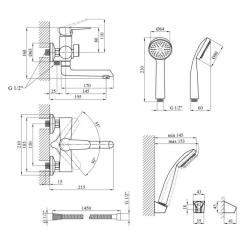 Смеситель Kroner KRM Elbe - C060 Фото 7