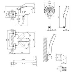 Смеситель Kroner KRM Linz - GRN060 Фото 7