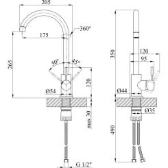Смеситель Kroner Klassisch-MAR035 Фото 8