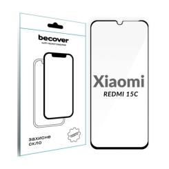 Стекло защитное BeCover Xiaomi Redmi 15C 4G/5G Black Фото
