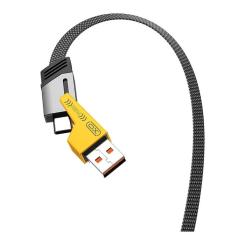 Дата кабель XO USB-C + USB A to USB-C + Lightning Фото 1
