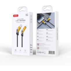Дата кабель XO USB-C + USB A to USB-C + Lightning Фото 4