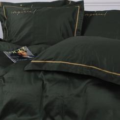 Постельное белье MirSon Сатин Imperial Satin Emerald 175х210 двуспальный Фото 4