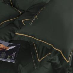 Постельное белье MirSon Сатин Imperial Satin Emerald 175х210 двуспальный Фото 6