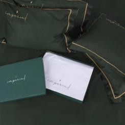 Постельное белье MirSon Сатин Imperial Satin Emerald 175х210 двуспальный Фото 8