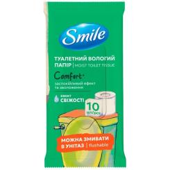 Туалетная бумага Smile Comfort Влажная 10 листов Фото