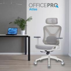 Офисное кресло OfficePro Atlas OC630-W-LG-LG Фото 6