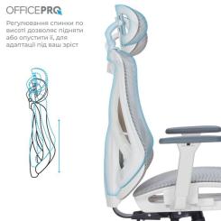 Офисное кресло OfficePro Atlas OC630-W-LG-LG Фото 8