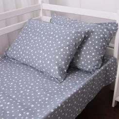 Постельное белье MirSon 012 Grey Stars Фланель 2x143x210 Семейный Фото 8