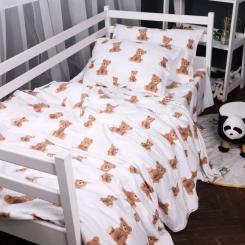 Постельное белье MirSon 017 Teddy Фланель 2x143x210 Семейный Фото 1