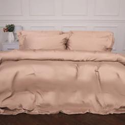 Постельное белье MirSon Tencel №03 Creamy 175х210 двуспальный Фото