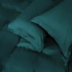 Постельное белье MirSon Tencel №07 Emerald 2x160x220 Семейный Евро Фото 1