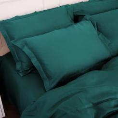 Постельное белье MirSon Tencel №07 Emerald 2x160x220 Семейный Евро Фото 5