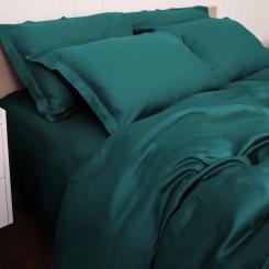 Постельное белье MirSon Tencel №07 Emerald 2x160x220 Семейный Евро Фото 7