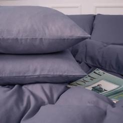 Постельное белье MirSon 001 Ash grey Фланель 200х220 Євро Фото 2