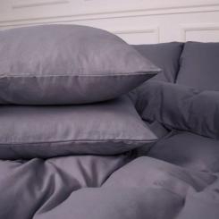 Постельное белье MirSon 001 Ash grey Фланель 200х220 Євро Фото 5
