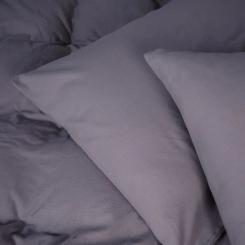 Постельное белье MirSon 001 Ash grey Фланель 200х220 Євро Фото 6