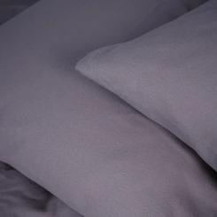 Постельное белье MirSon 001 Ash grey Фланель 200х220 Євро Фото 8