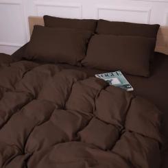 Постельное белье MirSon 003 Brown Фланель 200х220 Евро Фото 11