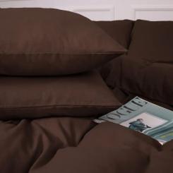 Постельное белье MirSon 003 Brown Фланель 200х220 Евро Фото 3