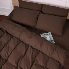 Постельное белье MirSon 003 Brown Фланель 200х220 Евро Фото 4