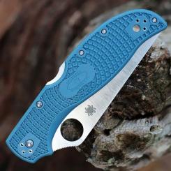 Нож Spyderco Stretch 2 XL Lightweight K390 FRN Blue Фото 9