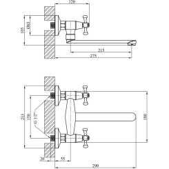 Смеситель Kroner Rhein-C040 Фото 6