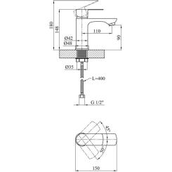 Смеситель Kroner Main-C010 Фото 6