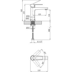 Смеситель Kroner Eifel-C010 Фото 5